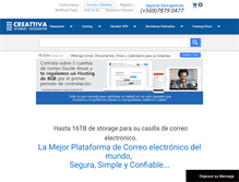 Tablet Screenshot of creattiva.cl